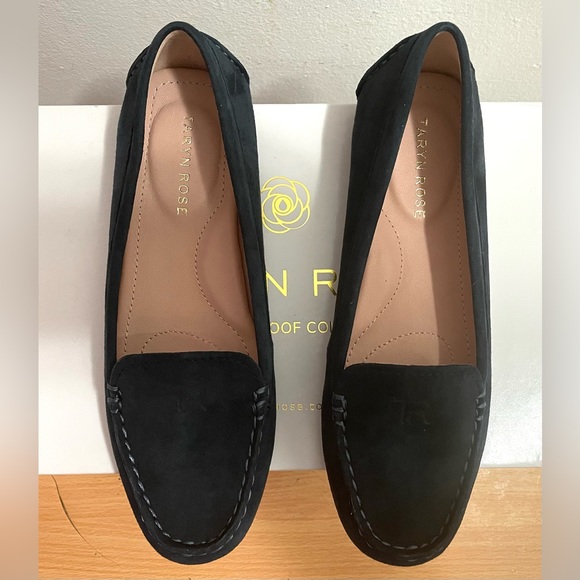 NIB! WATERPROOF TARYN ROSE KAREN SILKY SUEDE DRIVING LOAFERS US 5.5 EU 35.5 BLUE - Picture 12 of 13